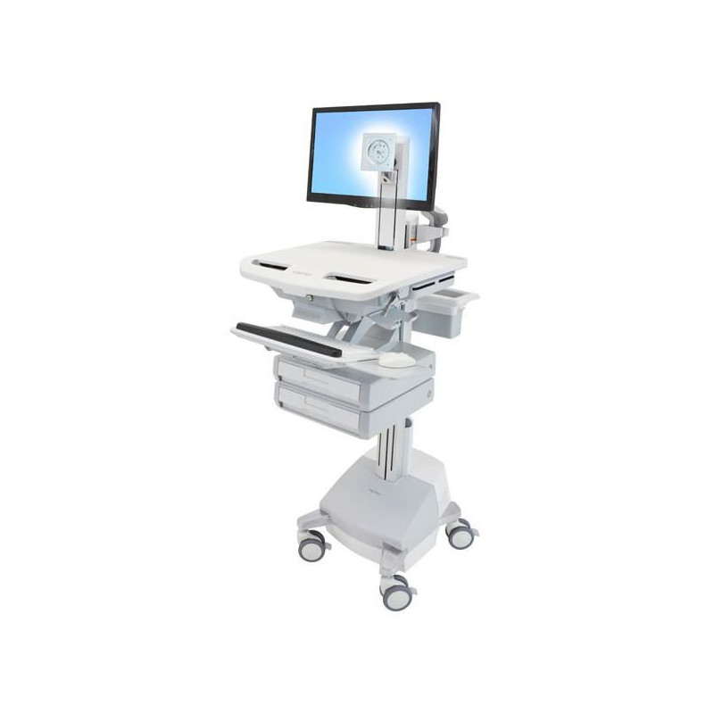 Styleview Cart With Lcd Pivot Sla Powered 2 Drawers Ch | APLIUM