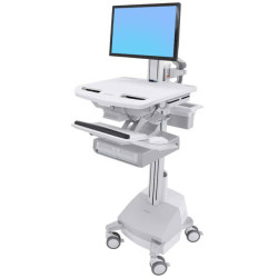 Styleview Cart With Lcd Pivot Sla Powered Double Drawer Ch | APLIUM
