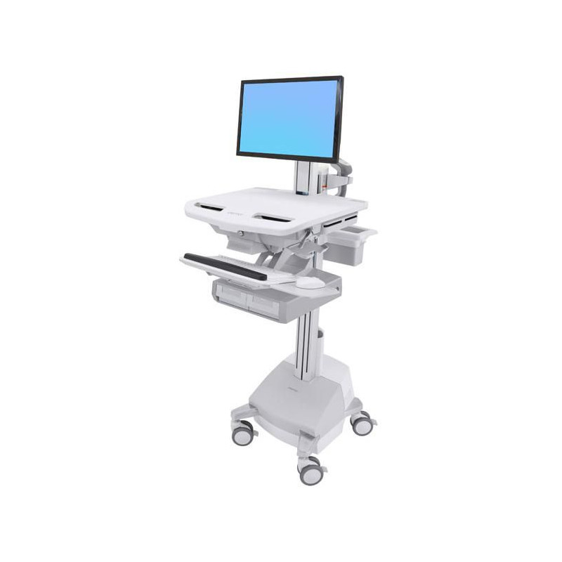 Styleview Cart With Lcd Pivot Sla Powered Double Drawer Ch | APLIUM