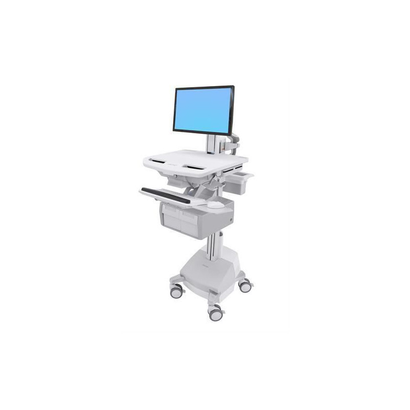 Styleview CART+LCD Pivot Sla Powerd Tall Double Drawer Eu | APLIUM