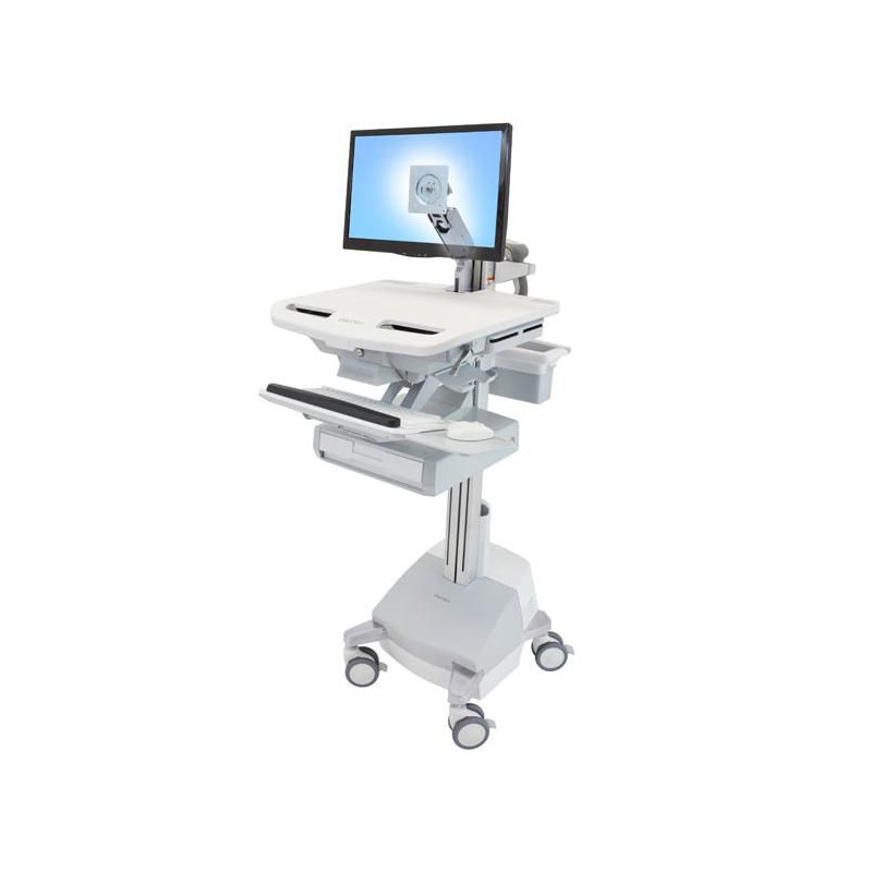 Styleview Cart With Lcd Arm Sla Powered 1 Drawer Ch | APLIUM