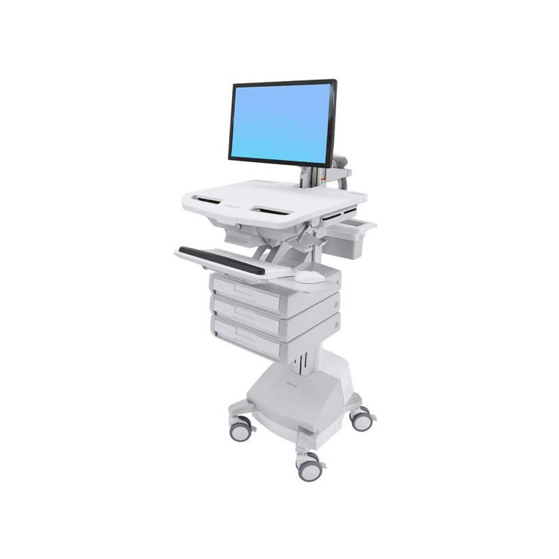 Styleview Cart With Lcd Arm Sla Powered 3 Drawers Ch | APLIUM