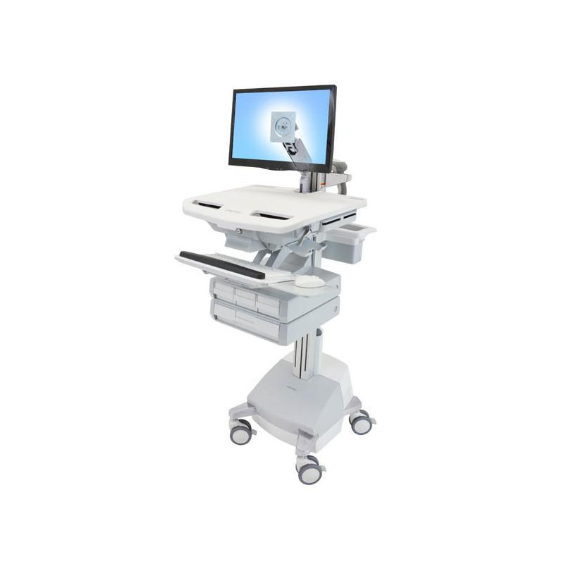 Styleview Cart With Lcd Arm Sla Powered 4 Drawers Ch | APLIUM