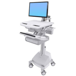 Styleview Cart With Lcd Arm Sla Powered Double Drawer Ch | APLIUM