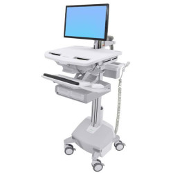 Styleview Cart With Lcd Arm Life Powered Double Drawer Ch | APLIUM