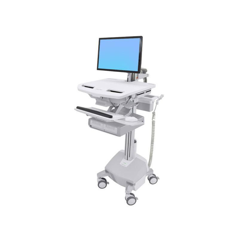 Styleview Cart With Lcd Arm Life Powered Double Drawer Ch | APLIUM