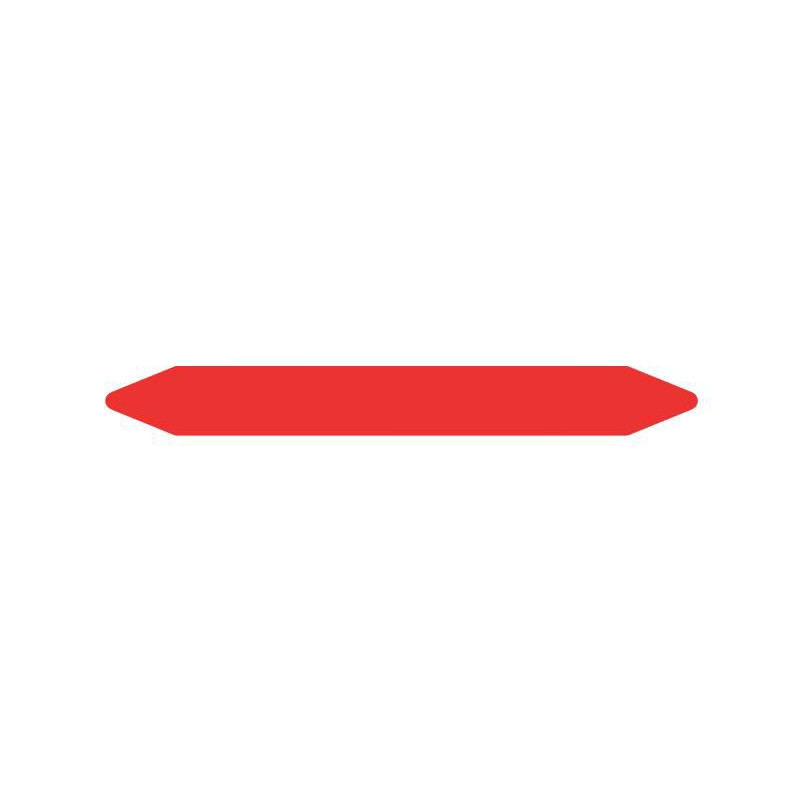 Pre-cut Pipe Marker Rolls Red / Fire 26 X 250 Mm Without Pic | APLIUM