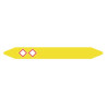 Pre-cut Pipe Marker Rolls Yellow / Gas With Pictogram 52 X | APLIUM