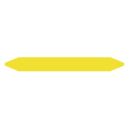 Pre-cut Pipe Marker Rolls Yellow / Gas Without Pictogram 3 | APLIUM