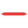 Pre-cut Pipe Marker Rolls Red / Fire 37 X 355 Mm Without Pic | APLIUM