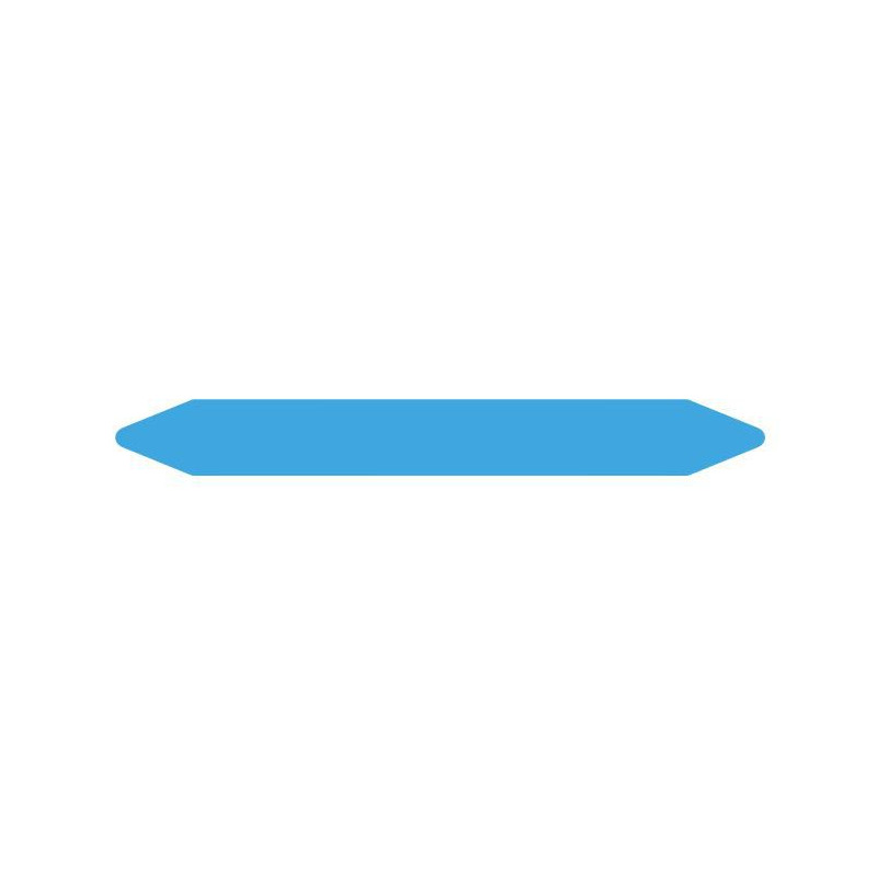 Pre-cut Pipe Marker Rolls SKY/AIR Blue Without Pictogram 3 | APLIUM
