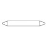 Pre-cut Pipe Marker Rolls White Without Pictogram 52 X 450 M | APLIUM