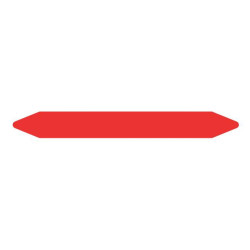 Pre-cut Pipe Marker Rolls Red / Fire 12 X 150 Mm Without Pic | APLIUM