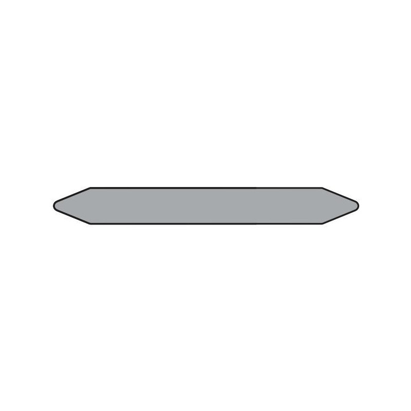 Pre-cut Pipe Marker Rolls GREY/STEAM Without Pictogram 12 | APLIUM
