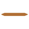 Pre-cut Pipe Marker Rolls BROWN/PETROL Without Pictogram 1 | APLIUM