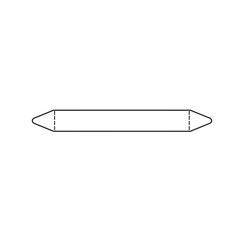 Pre-cut Pipe Marker Rolls White Without Pictogram 26 X 250 M | APLIUM