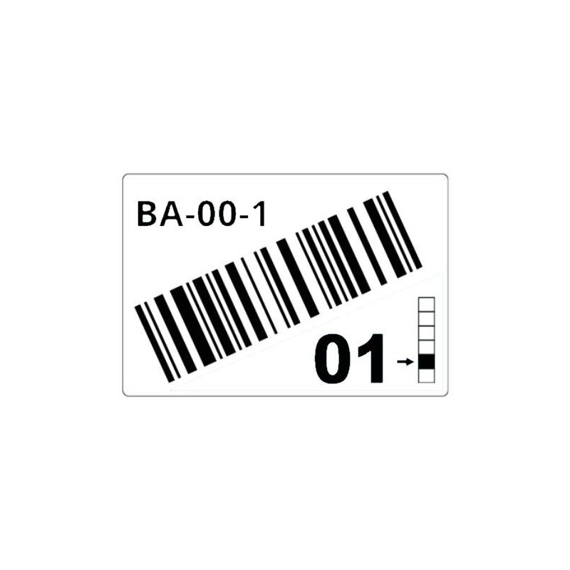 Roll Of Pre-cut Labels For Racks And Pallets 75 X 110 Mm Wh | APLIUM