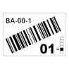 Roll Of Pre-cut Labels For Racks And Pallets 75 X 110 Mm Wh | APLIUM