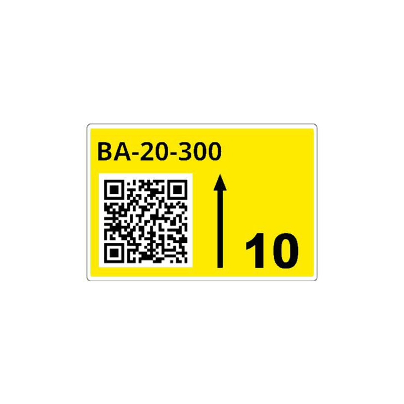 Roll Of Pre-cut Labels For 55 X 85 Mm Yellow Racks And Palle | APLIUM