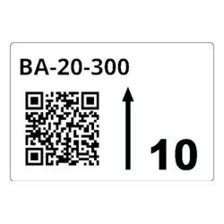 Roll Of Pre-cut Labels For Racks And Pallets 90 X 110 Mm Wh | APLIUM