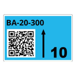 Roll Of Pre-cut Labels For Racks And Pallets 55 X 85 Mm Blu | APLIUM