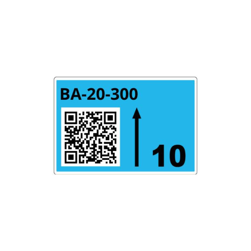 Roll Of Pre-cut Labels For Racks And Pallets 55 X 85 Mm Blu | APLIUM