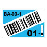 Roll Of Pre-cut Labels For Racks And Pallets Of 55 X 85 Mm | APLIUM