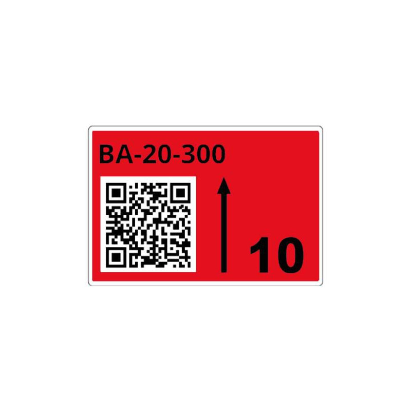 Roll Of Pre-cut Labels For Racks And Pallets 75 X 110 Mm Re | APLIUM