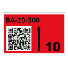 Roll Of Pre-cut Labels For Racks And Pallets 75 X 110 Mm Re | APLIUM