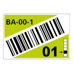 Roll Of Pre-cut Labels For Racks And Pallets Of 55 X 85 Mm | APLIUM