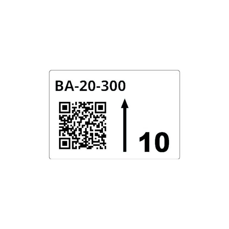 Roll Of Pre-cut Labels For Racks And Pallets 55 X 85 Mm Whi | APLIUM