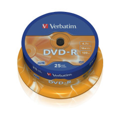 DVD-R Verbatim Advanced AZO 16X/ Tarrina-25uds | APLIUM