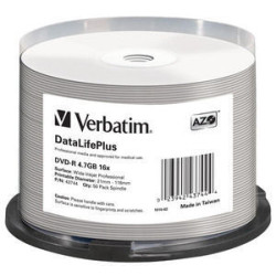 DVD-R 16X bulk, 4.7GB Wide ink | APLIUM