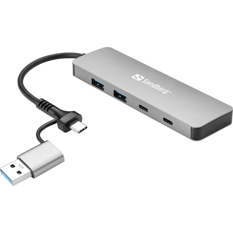 USB-C/A to 2xUSB-A+2xUSB-C Hub | APLIUM