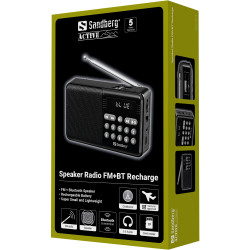 SANDBERG 421-18 - Speaker Radio FM+BT Recharge | APLIUM