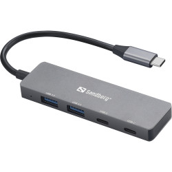 USB-C to 2xUSB-A + 2xUSB-C Hub | APLIUM