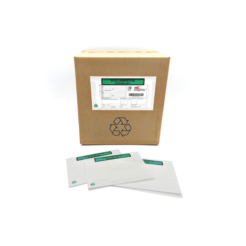 Caja 1000 Sobres Adhesivos Pack List 100% Papel 240X175 Mm I | APLIUM