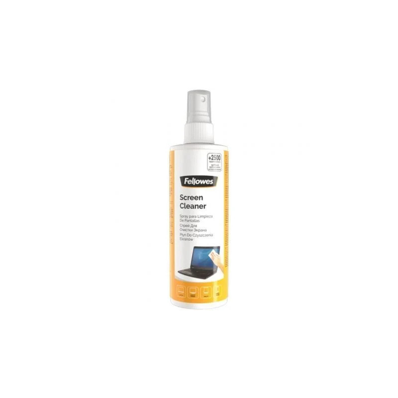 Spray Limpiador de Pantallas Fellowes 99718/ Capacidad 250ml | APLIUM