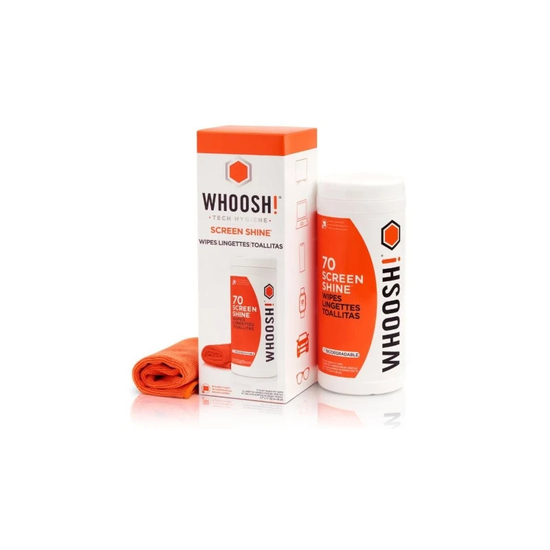 Kit Toallitas Whoosh WSH006 para Limpieza de Pantallas/ Pack | APLIUM