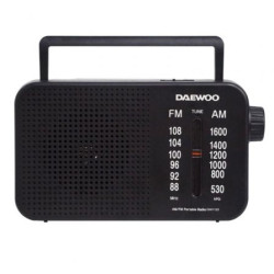 Radio Portátil Daewoo DW1123/ Negra | APLIUM