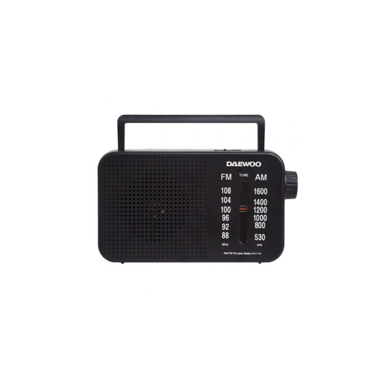 Radio Portátil Daewoo DW1123/ Negra | APLIUM