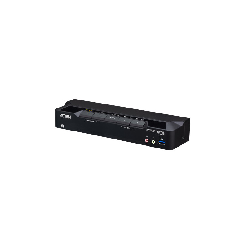 ATEN Conmutador KVMP™ de 4 puertos USB 3.0, DisplayPort 8K y | APLIUM