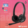 Auriculares NGS VOX505 USB/ con Micrófono/ USB/ Negros | APLIUM