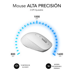 Ratón Ergonómico Inalámbrico Subblim Curve Ergo Dual Battery | APLIUM