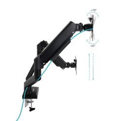 Soporte de Mesa para 2 Monitores TooQ DB1434TNR-B/ Giratorio | APLIUM