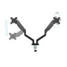 Soporte de Mesa para 2 Monitores TooQ DB1434TNR-B/ Giratorio | APLIUM