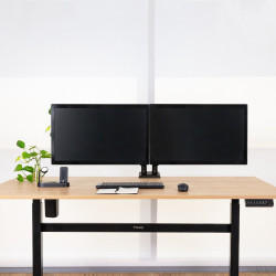 Soporte de Mesa para 2 Monitores TooQ DB1434TNR-B/ Giratorio | APLIUM
