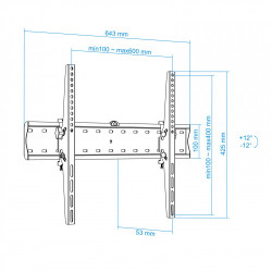 Soporte de Pared Inclinable TooQ LP4270T-B para TV de 37-70" | APLIUM