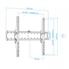 Soporte de Pared Inclinable TooQ LP4270T-B para TV de 37-70" | APLIUM