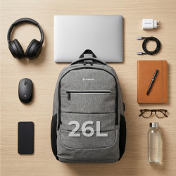 SUBBLIM SUBBP-2CPB101 City Plus Backpack 16" 26L Grey mochil | APLIUM
